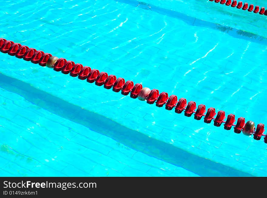 Sport swimming pool, turquoise water