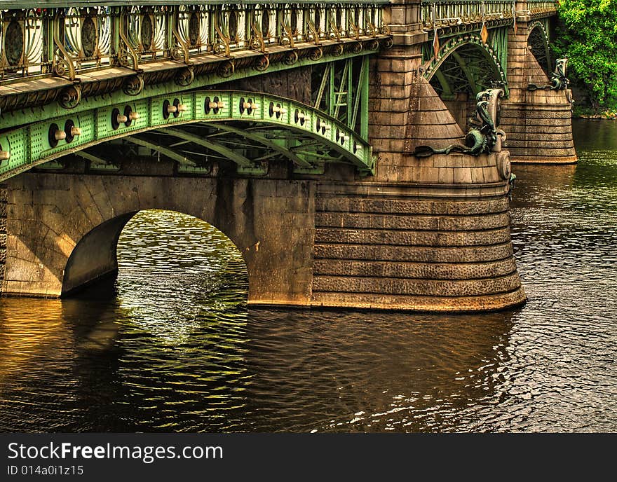 Sverme bridge in Prague