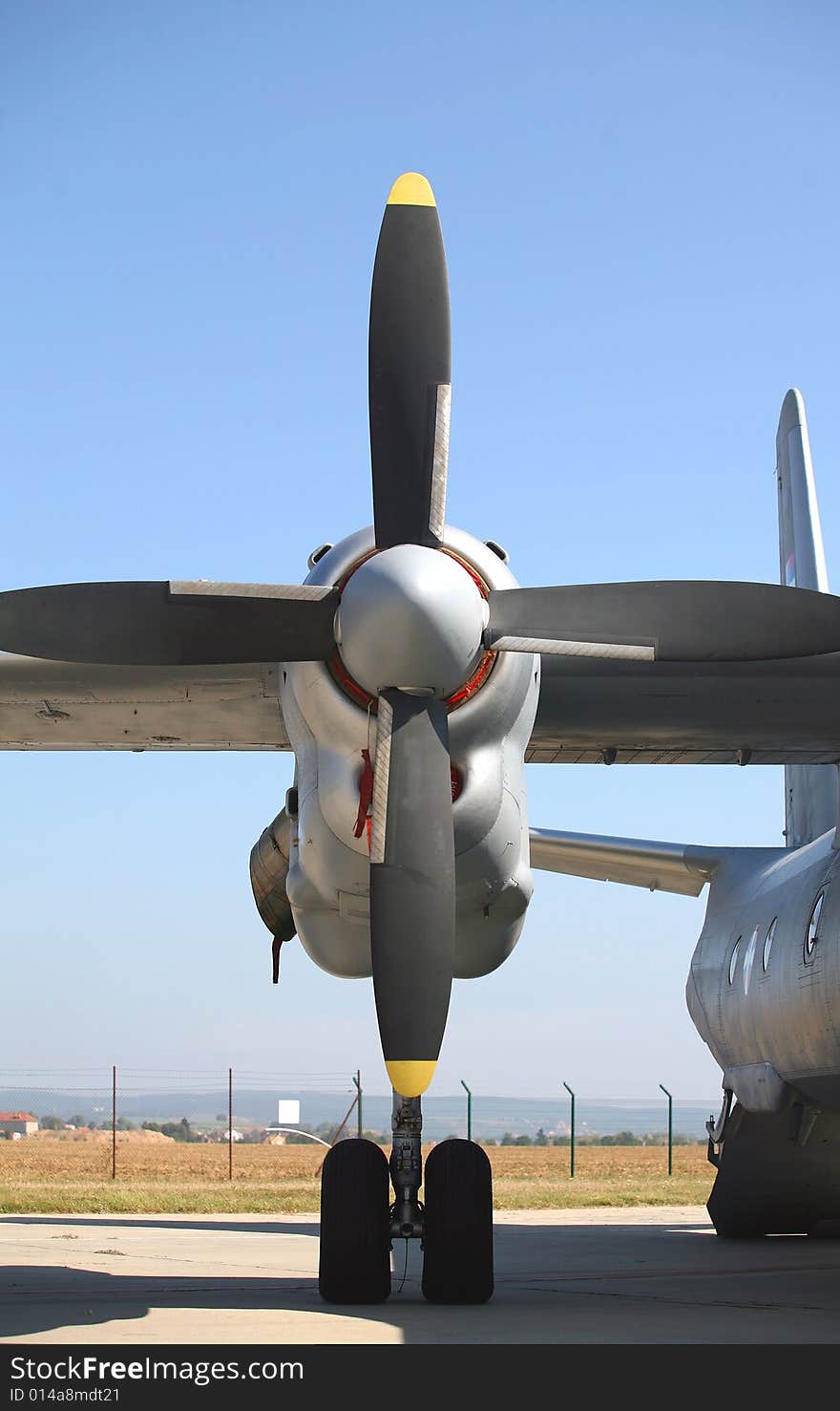 Airplane propeller from a military transport plane