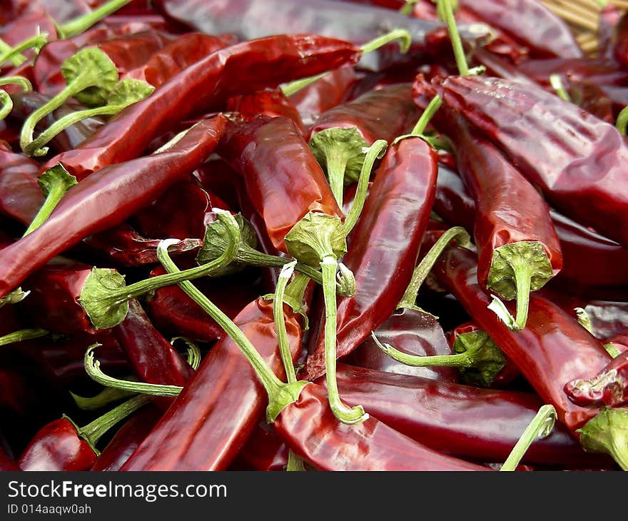 The crown jewel of Korean cuisine - hot red peppers. The crown jewel of Korean cuisine - hot red peppers.