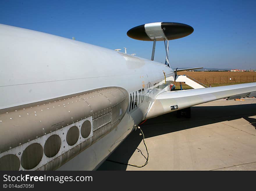 Detail Of Military Airplane AWACS