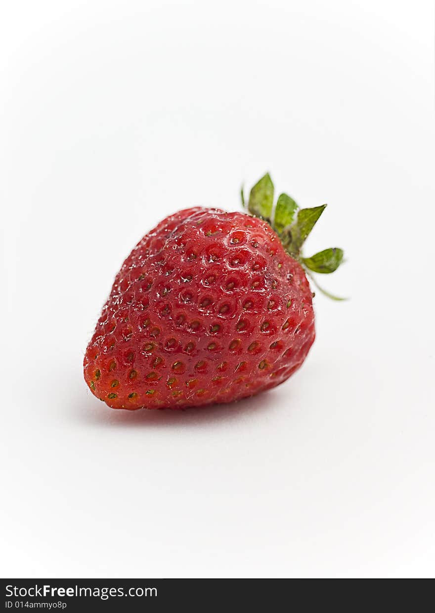 Delicious Strawberry on white background