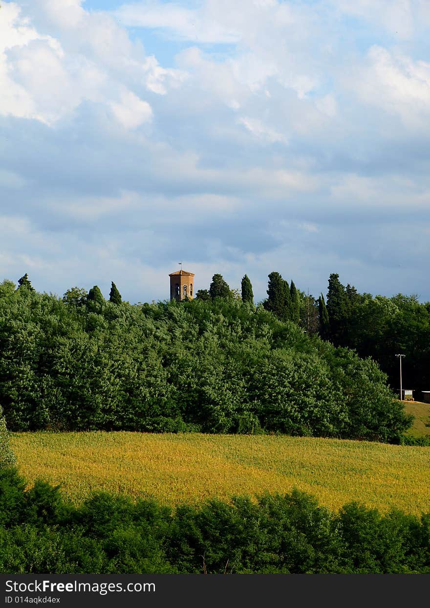 A beautiful glimpse of Tuscany country