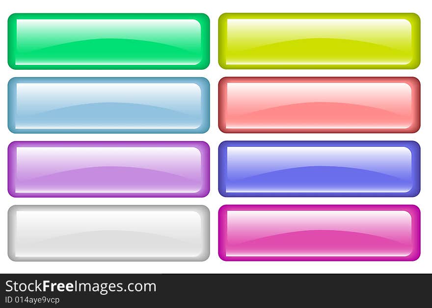 Many color buttons  illustration