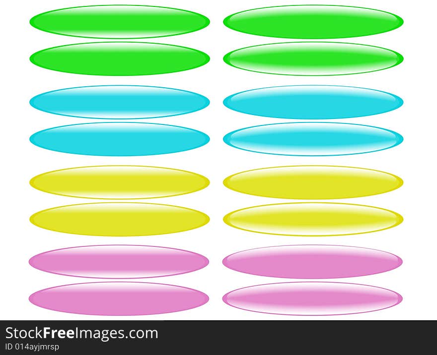 Many color buttons  illustration