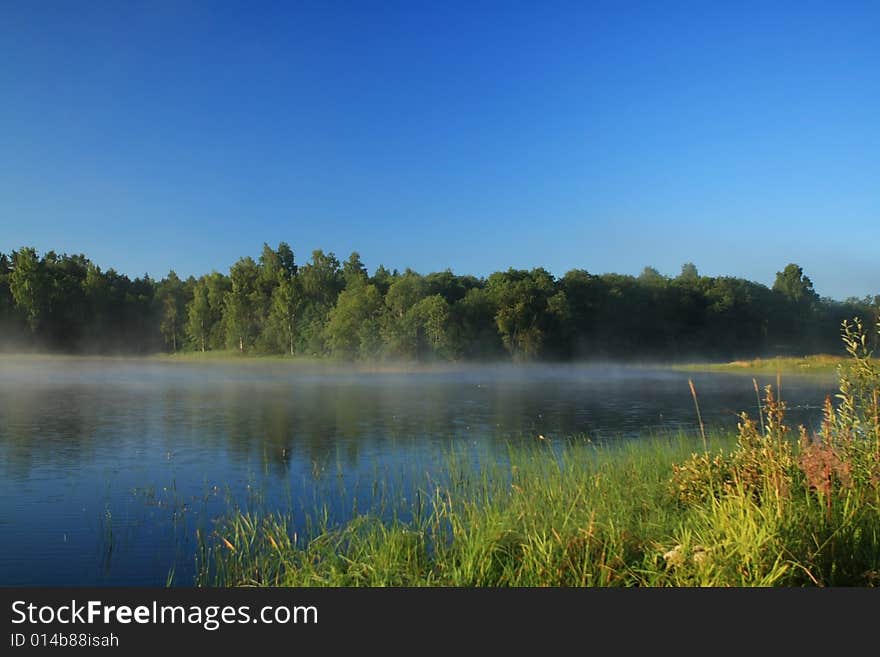 Calm water on the lfke. Calm water on the lfke