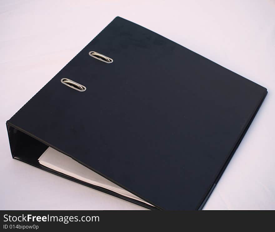 A Black Ringbinder used for filing