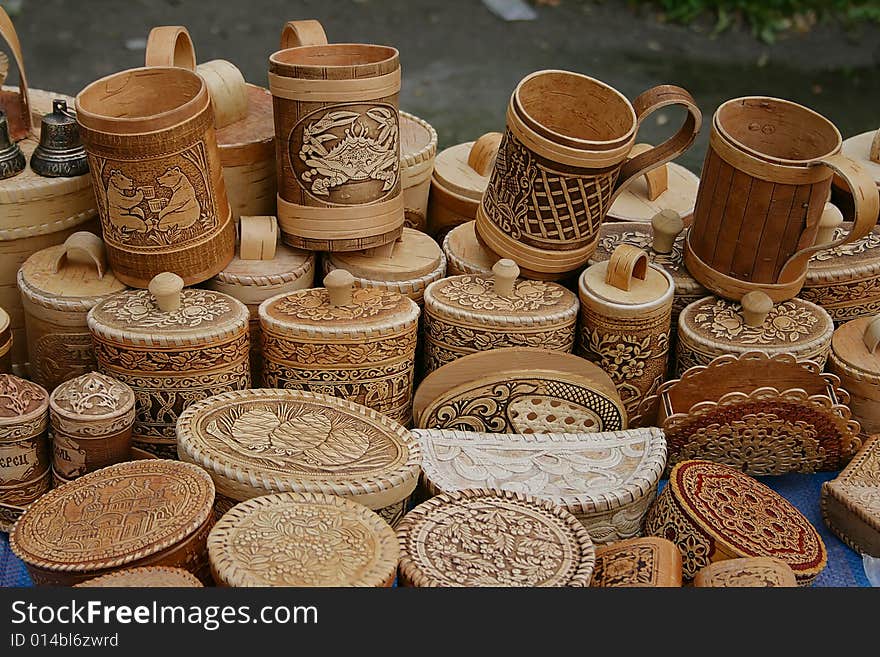 Wooden souvenirs