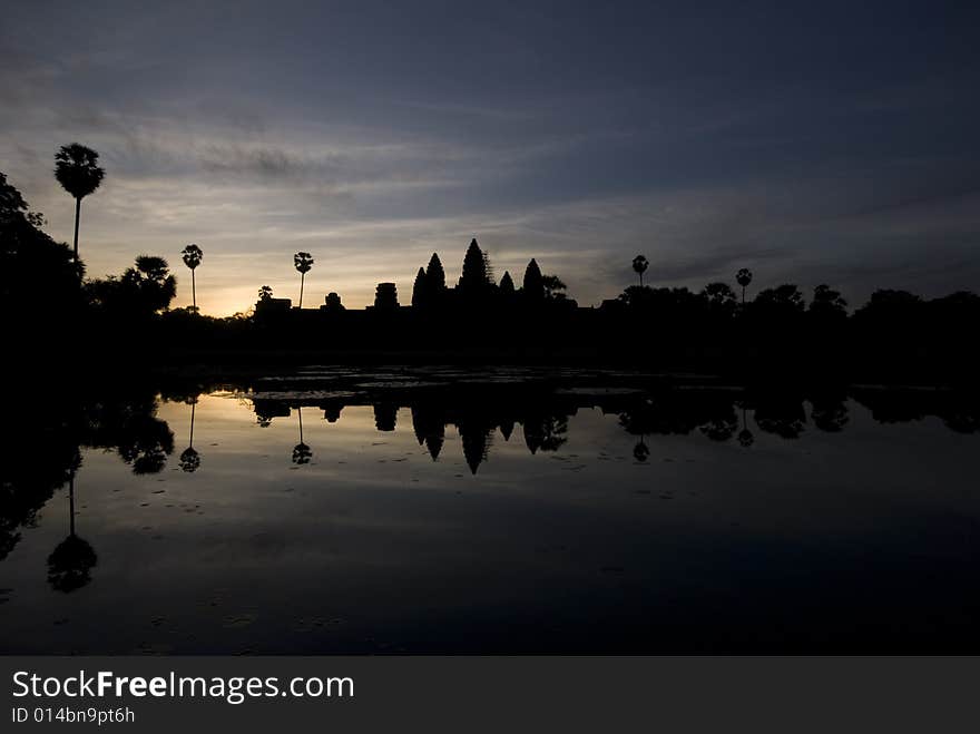 Sunrise Of Angkor Wat, Cambodia