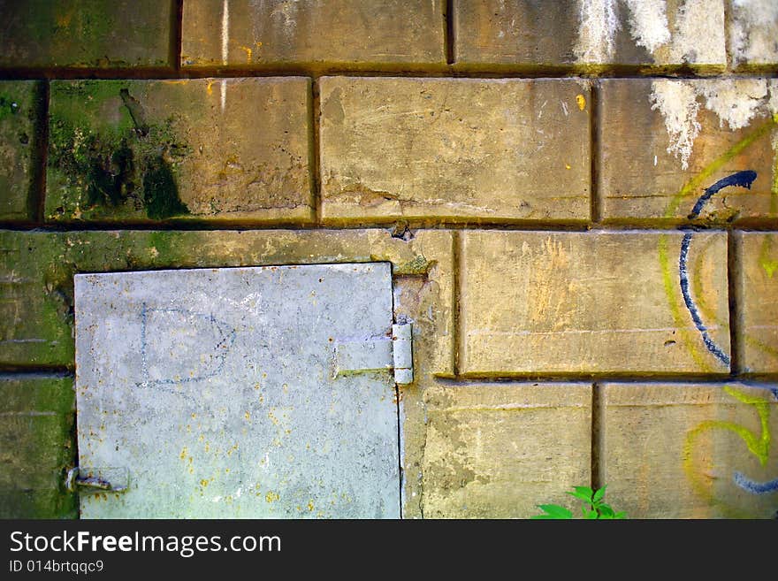 Wall from a brick. Abstract background. Wall from a brick. Abstract background