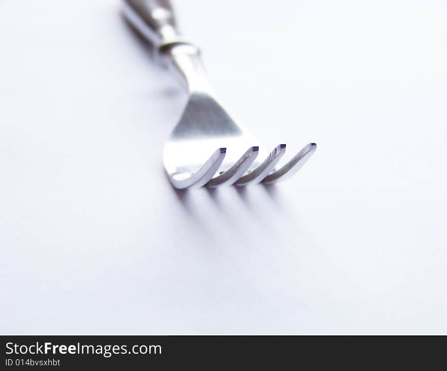 Fork isolated on white background