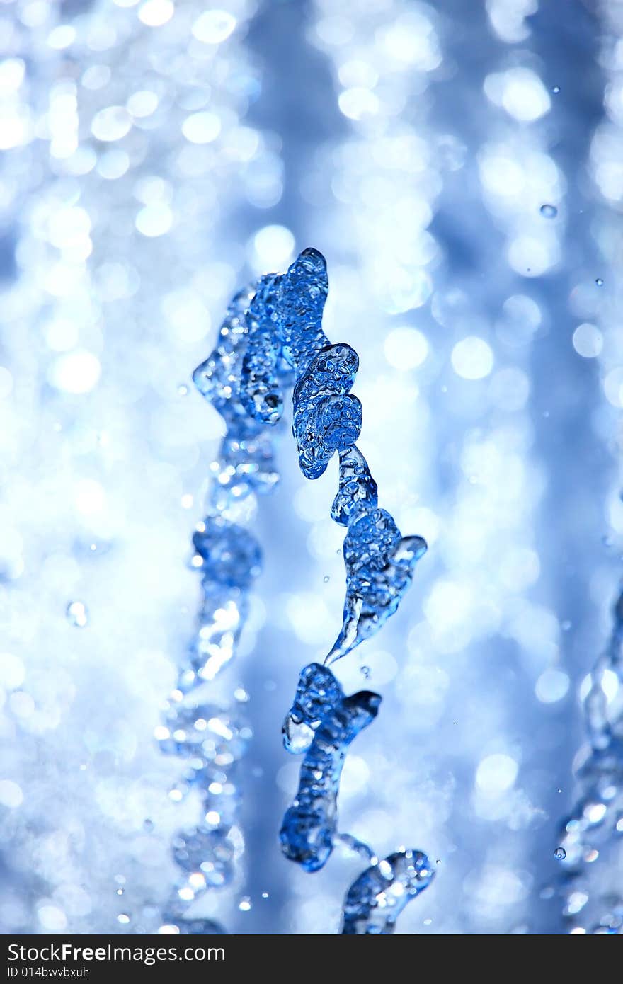 Photograph of water drops (closeup)