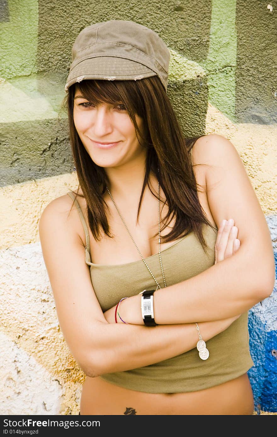 Young woman smiling at camera