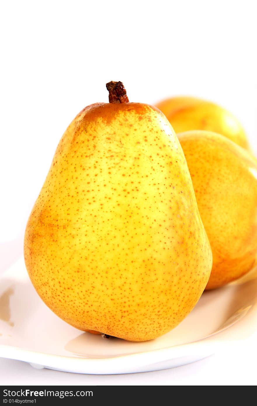 Very fresh and sweet pears