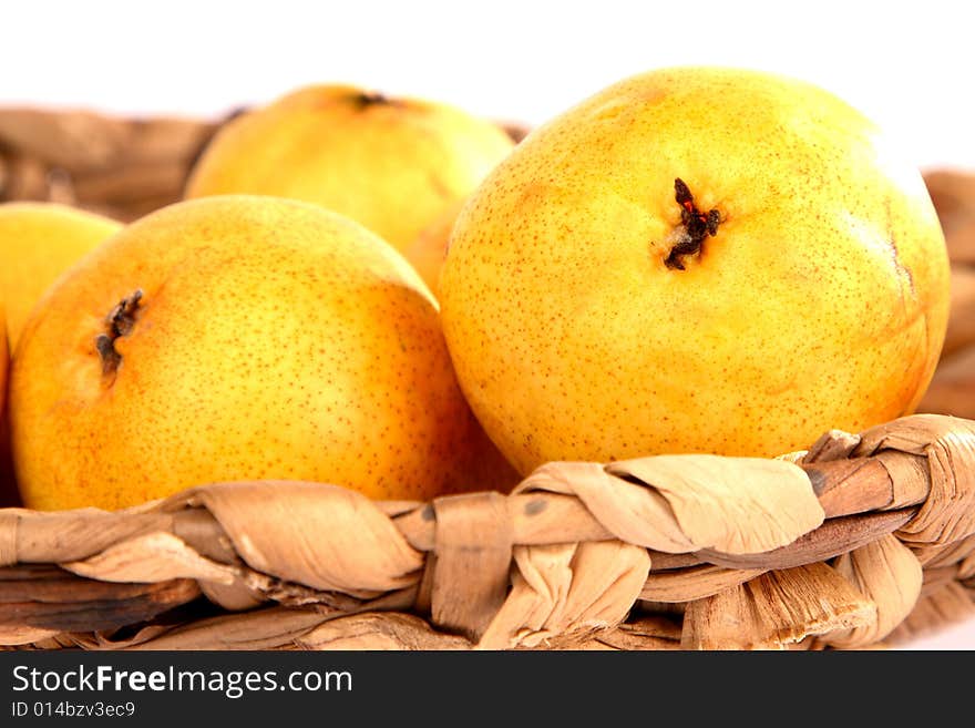 Very fresh and juicy pears