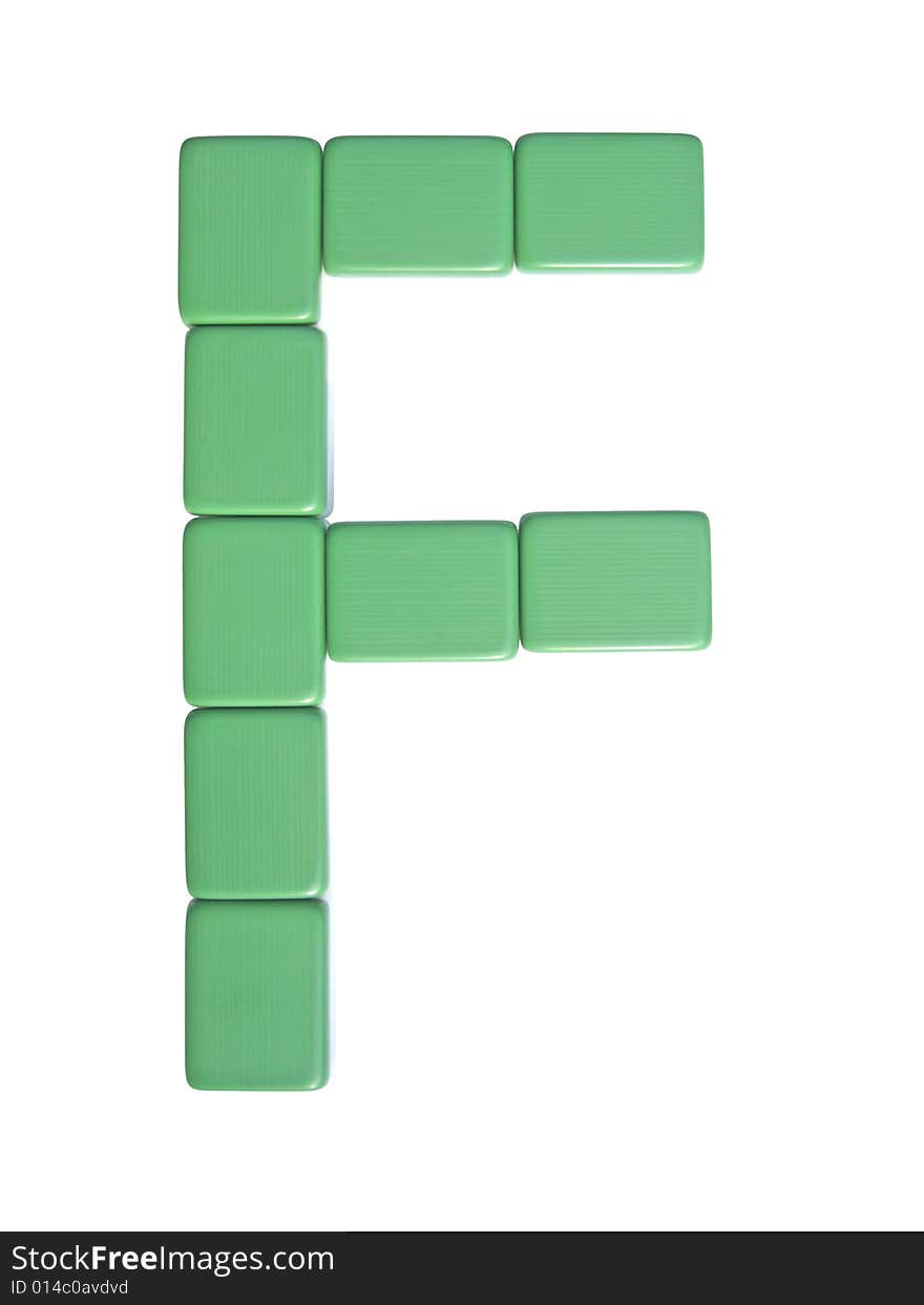 Mahjong tiles letter F