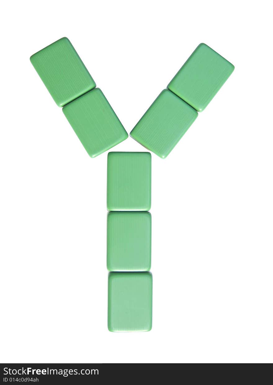 Mahjong tiles letter Y