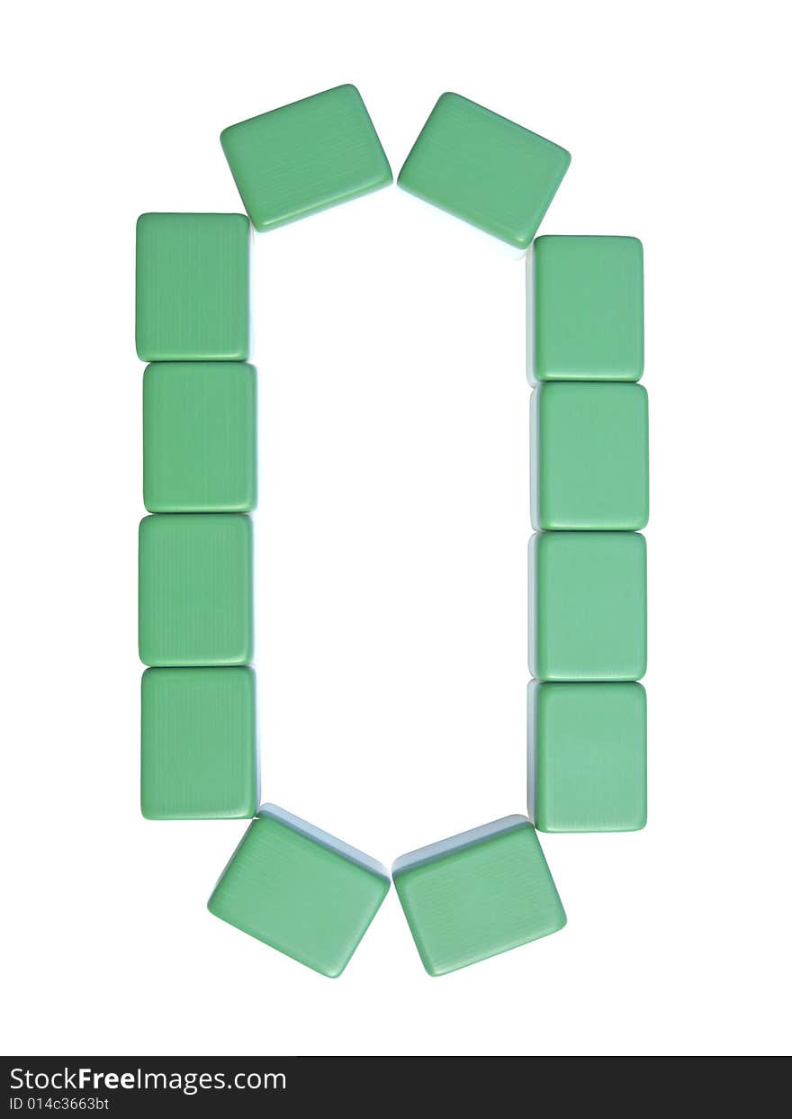 Mahjong Tiles Letter O