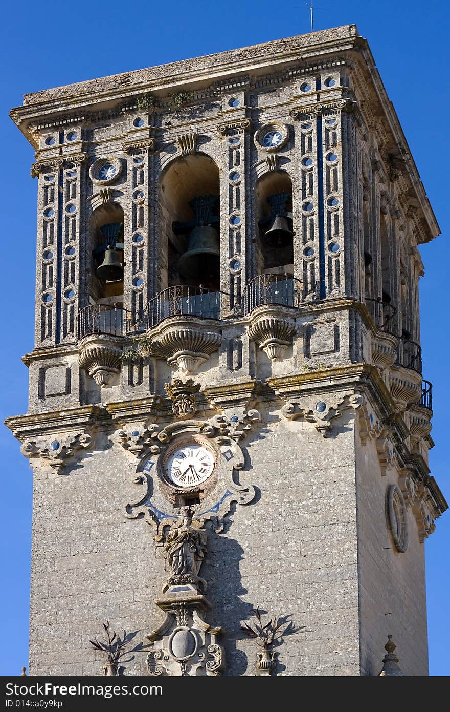 Clock Tower Of The Arcos Cathedral