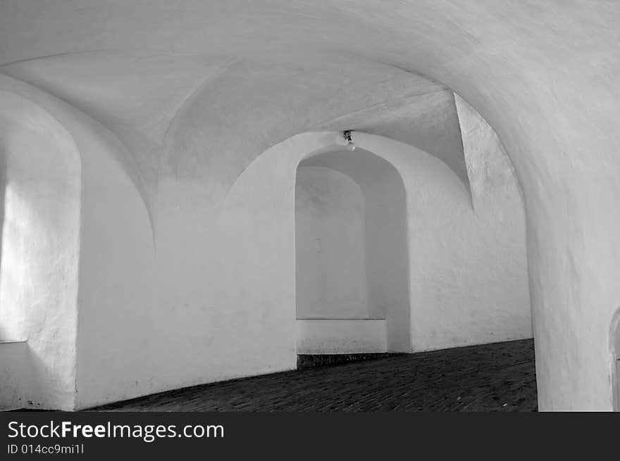 Old walls in an old building. Old walls in an old building