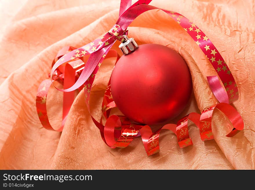 Red ball - Christmas decoration