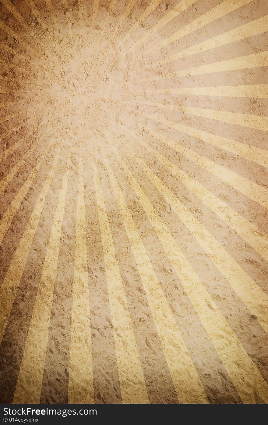 Grunge texture with radial rays