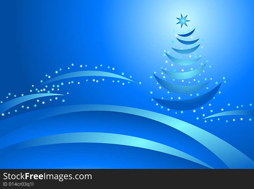 Vector illustration of Christmas Tree