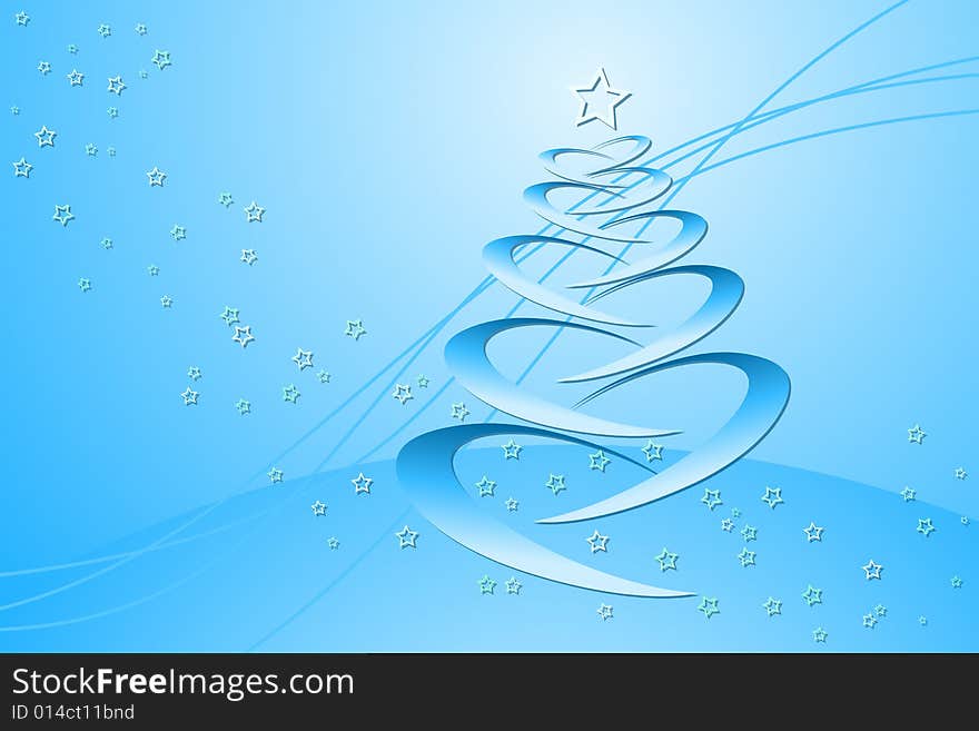 Vector illustration of Christmas Tree