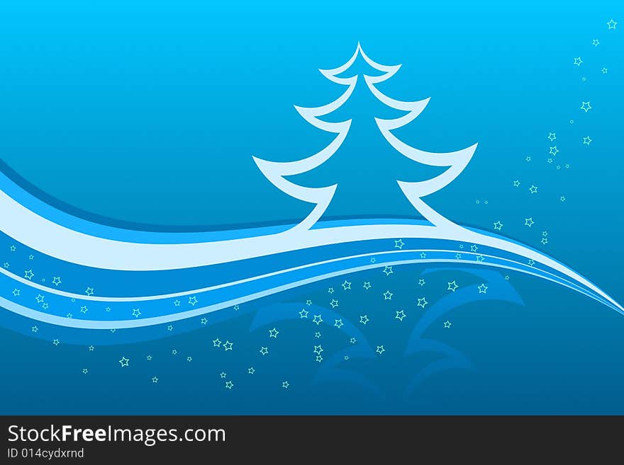 Vector illustration of Christmas Tree