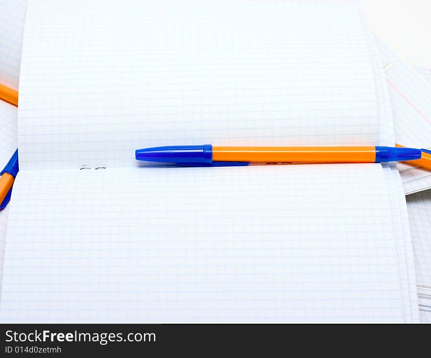 Pens And Paper Background