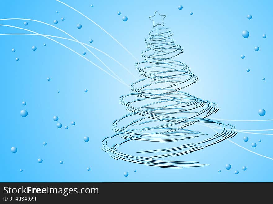 Vector illustration of Christmas Tree