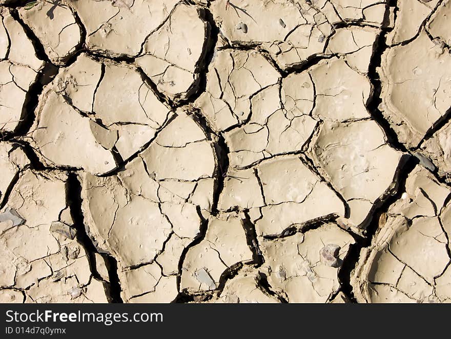 The ground during a drought. The ground during a drought