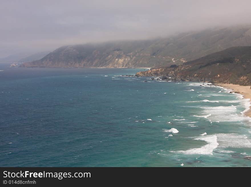 Big Sur's majestic landscape in Big Sur, California. Big Sur's majestic landscape in Big Sur, California