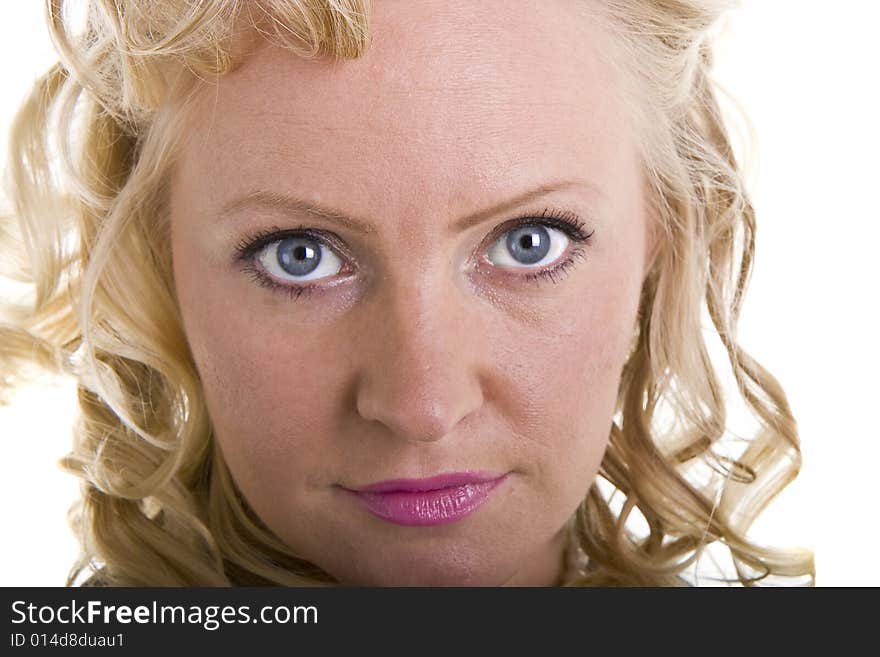 Curly Blonde Closeup