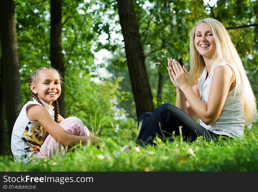 Mother and daughter.