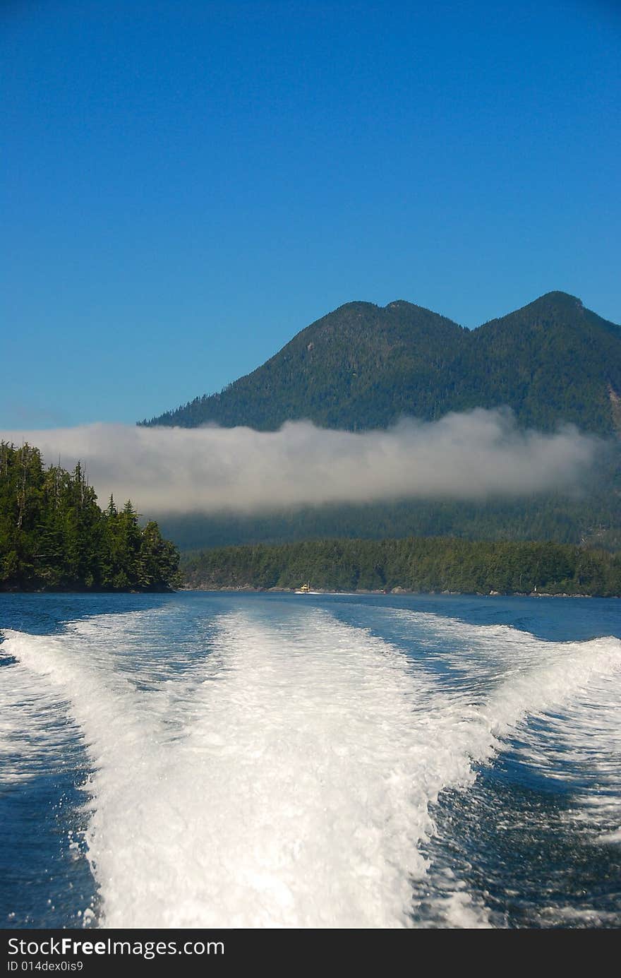 Boat ride on the ocean