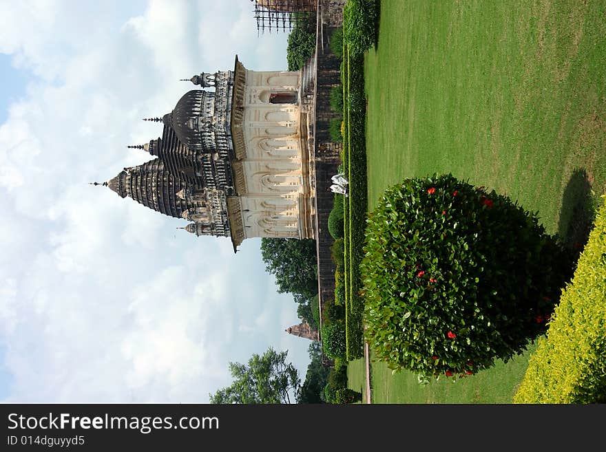 Overview of one of the temples of Khajuraho. Overview of one of the temples of Khajuraho