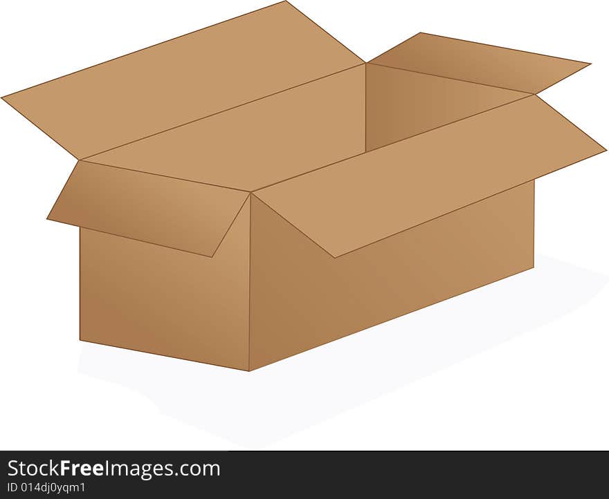 An open cardboard box ready to be filled