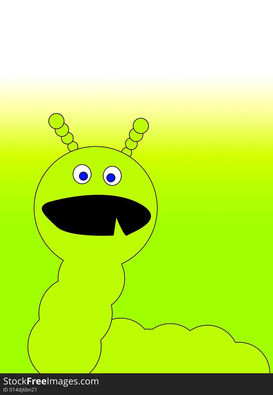 Green Caterpillar Monster 2