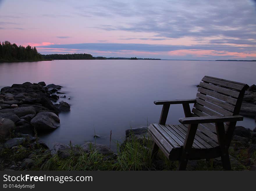 Sunset By The Lake