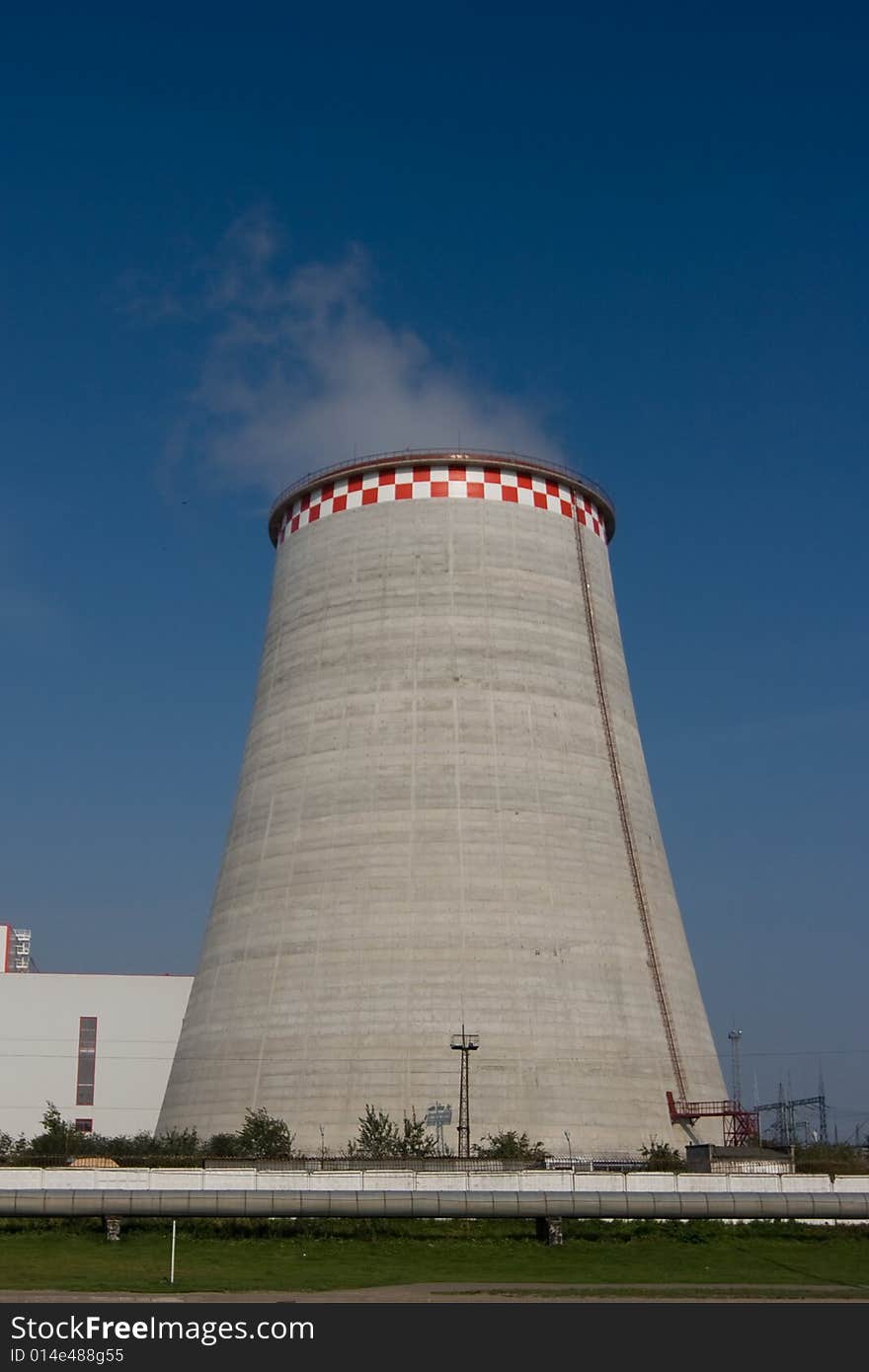 The tubes of the gas and oil power plant. The tubes of the gas and oil power plant.