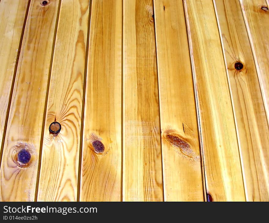 Wood wall with details - close-up