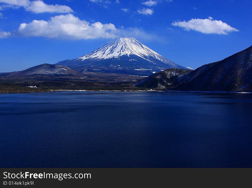 Mt. Fuji over Lake Motosu