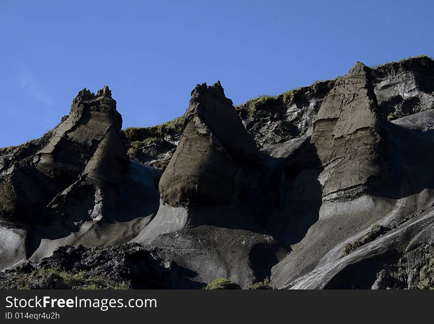 Permafrost landscape in Yakutia (North-Eastern Russia, shore of Yana River). Permafrost landscape in Yakutia (North-Eastern Russia, shore of Yana River)