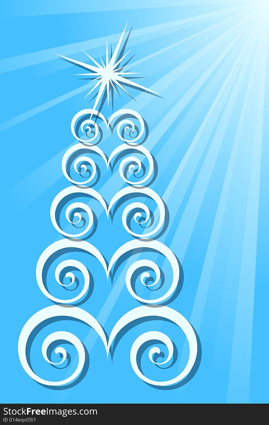 Vector illustration of Christmas Tree