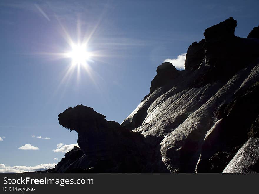 Permafrost landscape in Yakutia (North-Eastern Russia, shore of Yana River). Permafrost landscape in Yakutia (North-Eastern Russia, shore of Yana River)