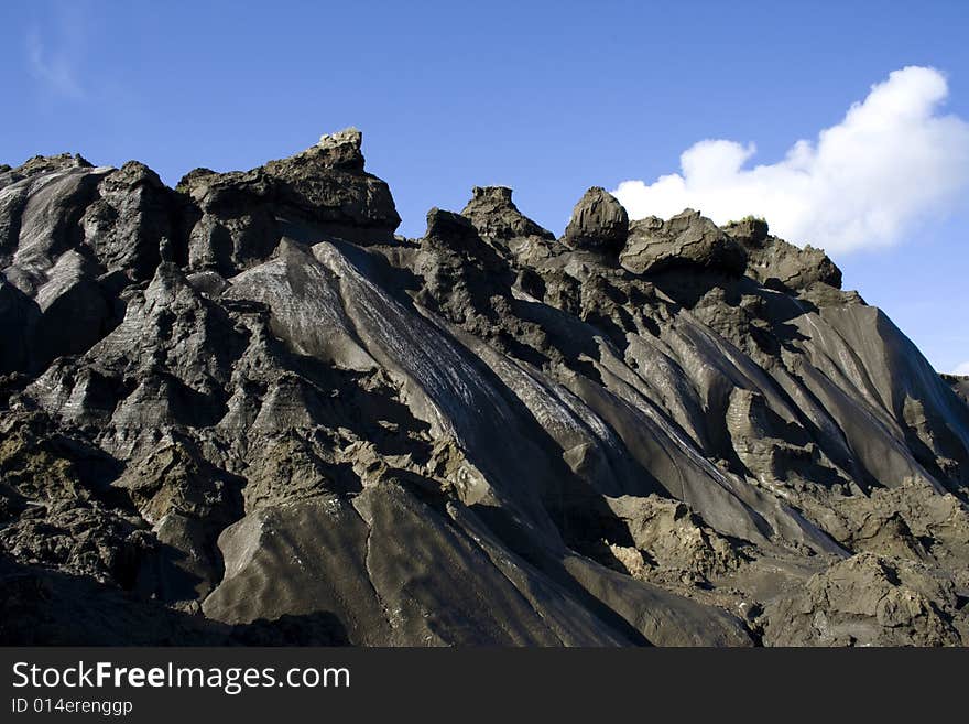 Permafrost landscape in Yakutia (North-Eastern Russia, shore of Yana River)