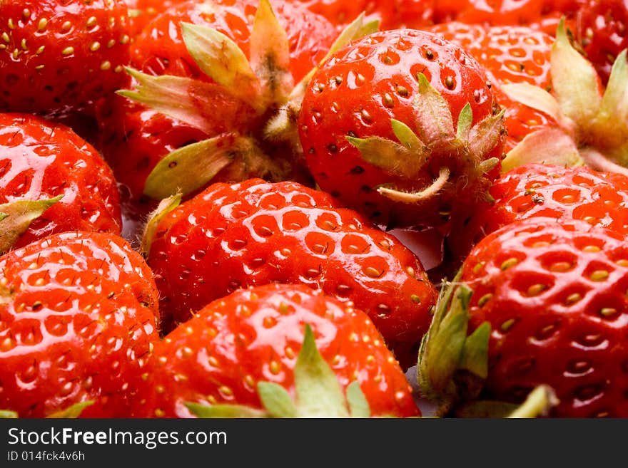 Fresh sweet strawberry on a white background. Fresh sweet strawberry on a white background