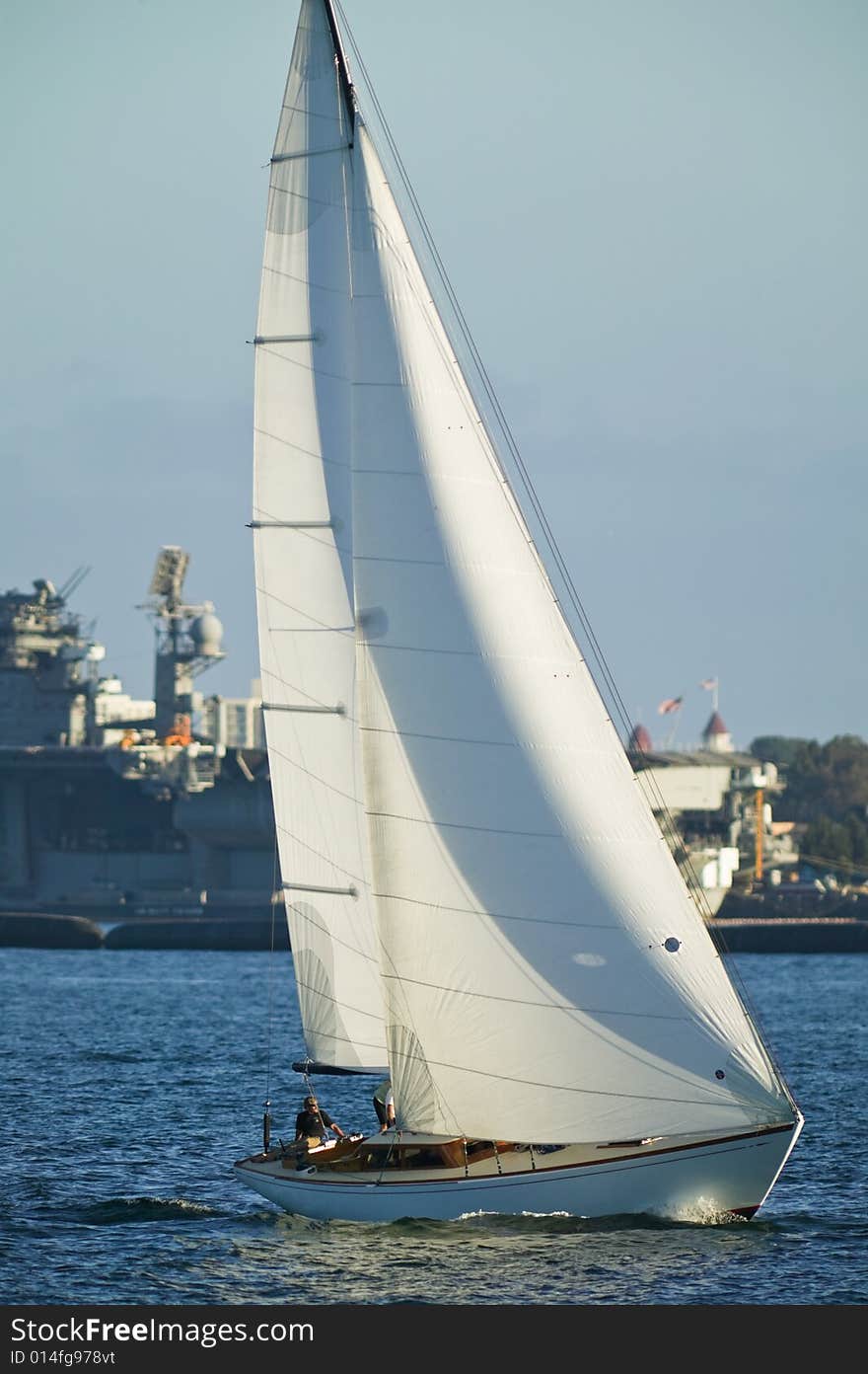 Sailing Boat at Sea