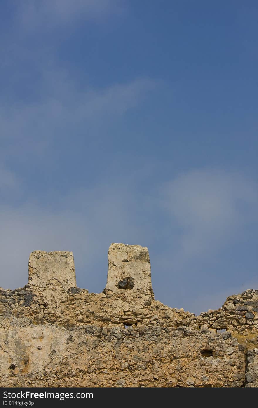 Ruins Of Old Castle In Turkey